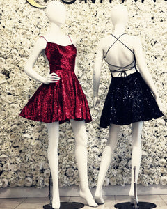 Sequin Homecoming Dresses  Open Back