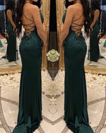 Afbeelding in Gallery-weergave laden, Emerald Green Mermaid Dresses
