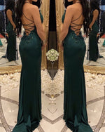 Load image into Gallery viewer, Emerald Green Mermaid Dresses
