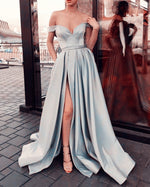 Load image into Gallery viewer, Silver Prom Dresses 2020
