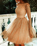 Load image into Gallery viewer, Rose Gold Homecoming Dresses
