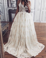 Load image into Gallery viewer, Tulle-Wedding-Dresses-Lace-Embroidery-2020

