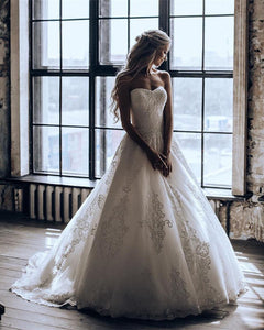 Elegant A Line Wedding Dress 2020