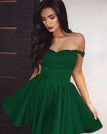 Load image into Gallery viewer, Dark Green Homecoming Dresses Sweetheart
