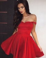 Load image into Gallery viewer, Red Homecoming Dresses Sweetheart
