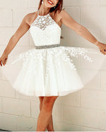 Load image into Gallery viewer, White Homecoming Dresses 2019
