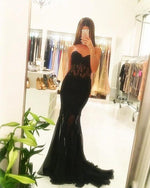 Load image into Gallery viewer, black-mermaid-gowns
