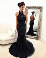 Load image into Gallery viewer, Black-Mermaid-Dress
