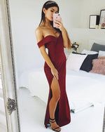 Load image into Gallery viewer, wine-prom-dresses
