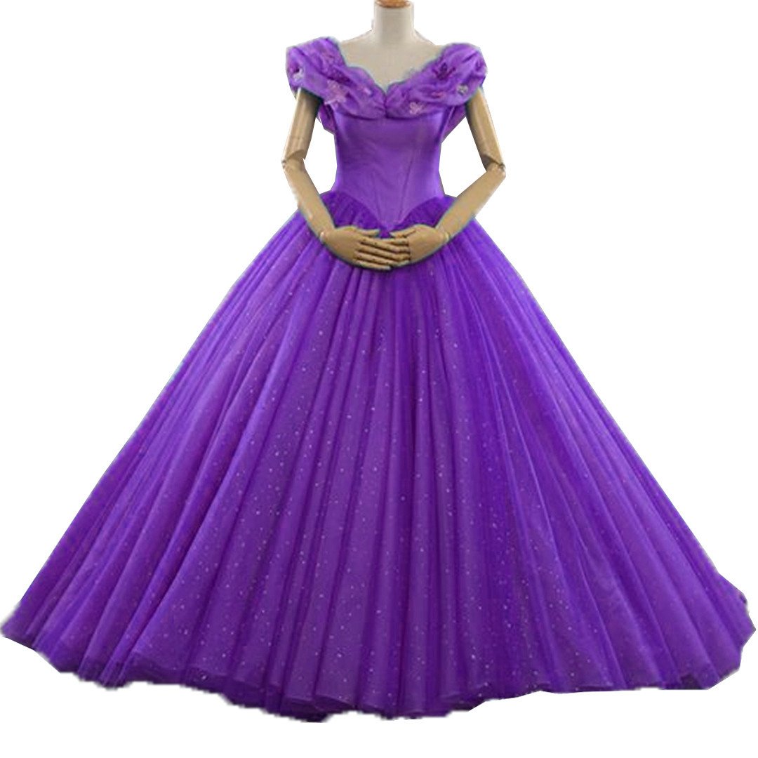 Ice Organza Ball Gowns Cinderella Prom Dresses 2017 Elegant Quinceanera Gowns