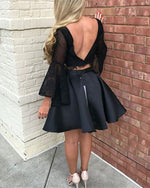 Load image into Gallery viewer, Twi-Piece-Prom-Dresses-Short-Homecoming-Dress-For-Cocktail-Party
