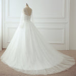Cargar imagen en el visor de la galería, Bling Bling Long Sleeves Wedding Dresses Ball Gowns With Pearl And Sequins Beaded
