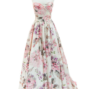 Pretty A Line Sweetheart Floral Wedding Dresses 2017