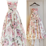 Load image into Gallery viewer, Pretty A Line Sweetheart Floral Wedding Dresses 2017
