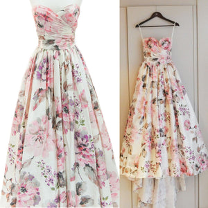 Pretty A Line Sweetheart Floral Wedding Dresses 2017