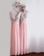Load image into Gallery viewer, Blush-Pink-Bridesmaid-Dresses

