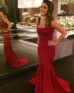 Load image into Gallery viewer, burgundy-mermaid-gowns

