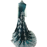Load image into Gallery viewer, Elegant Lace Appliques Crystal Beading Dubai Kaftan Dresses For Muslim Arabic
