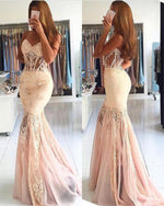 Load image into Gallery viewer, nude-pink-prom-dresses

