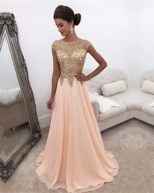 Peach-Prom-Dresses