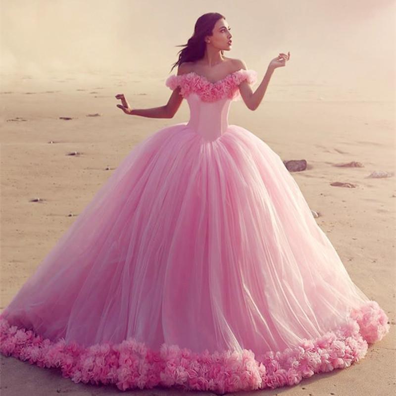 baby pink wedding dresses