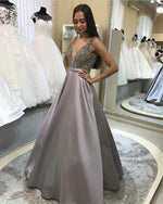 Load image into Gallery viewer, silver-prom-dresses
