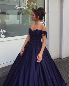Navy Blue Wedding Dress