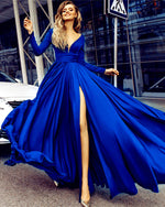 Cargar imagen en el visor de la galería, Long-Sleeves-Evening-Dresses
