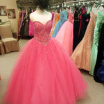 Afbeelding in Gallery-weergave laden, Beading Sweetheart Tulle Ball Gowns Quinceanera Dresses
