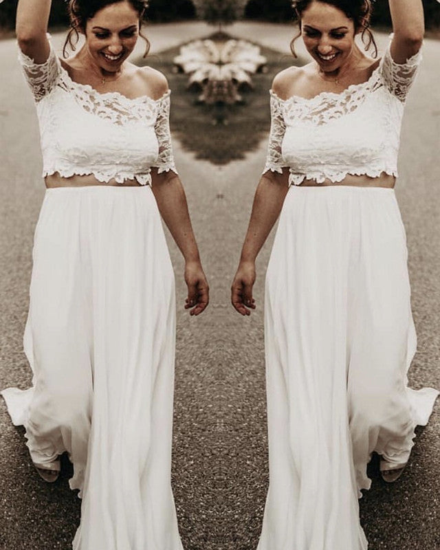 Two Piece Wedding Dress 2020