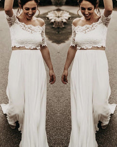 Two Piece Wedding Dress 2020