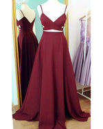 Load image into Gallery viewer, Long-Burgundy-Dresses
